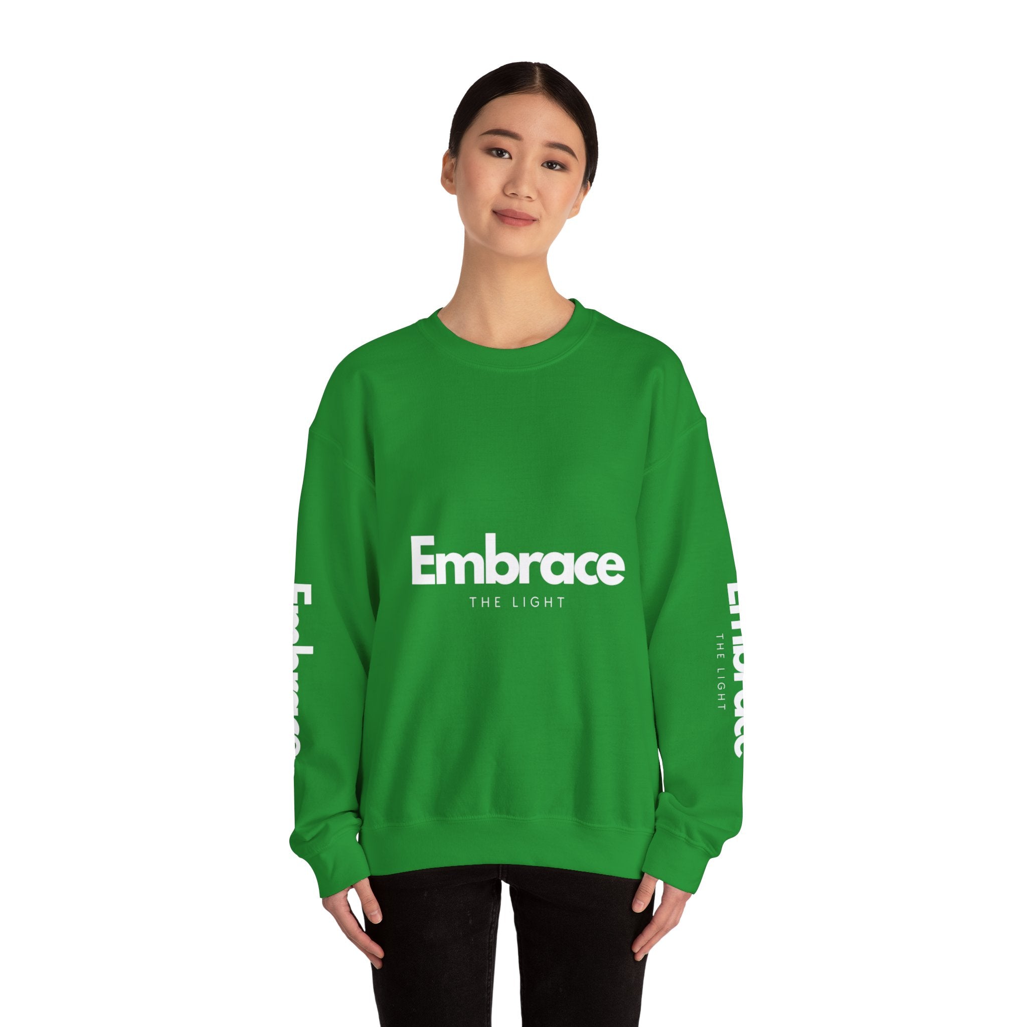 Embrace the Light Unisex Crewneck Sweatshirt - Inspirational Fashion for Comfort and Motivation