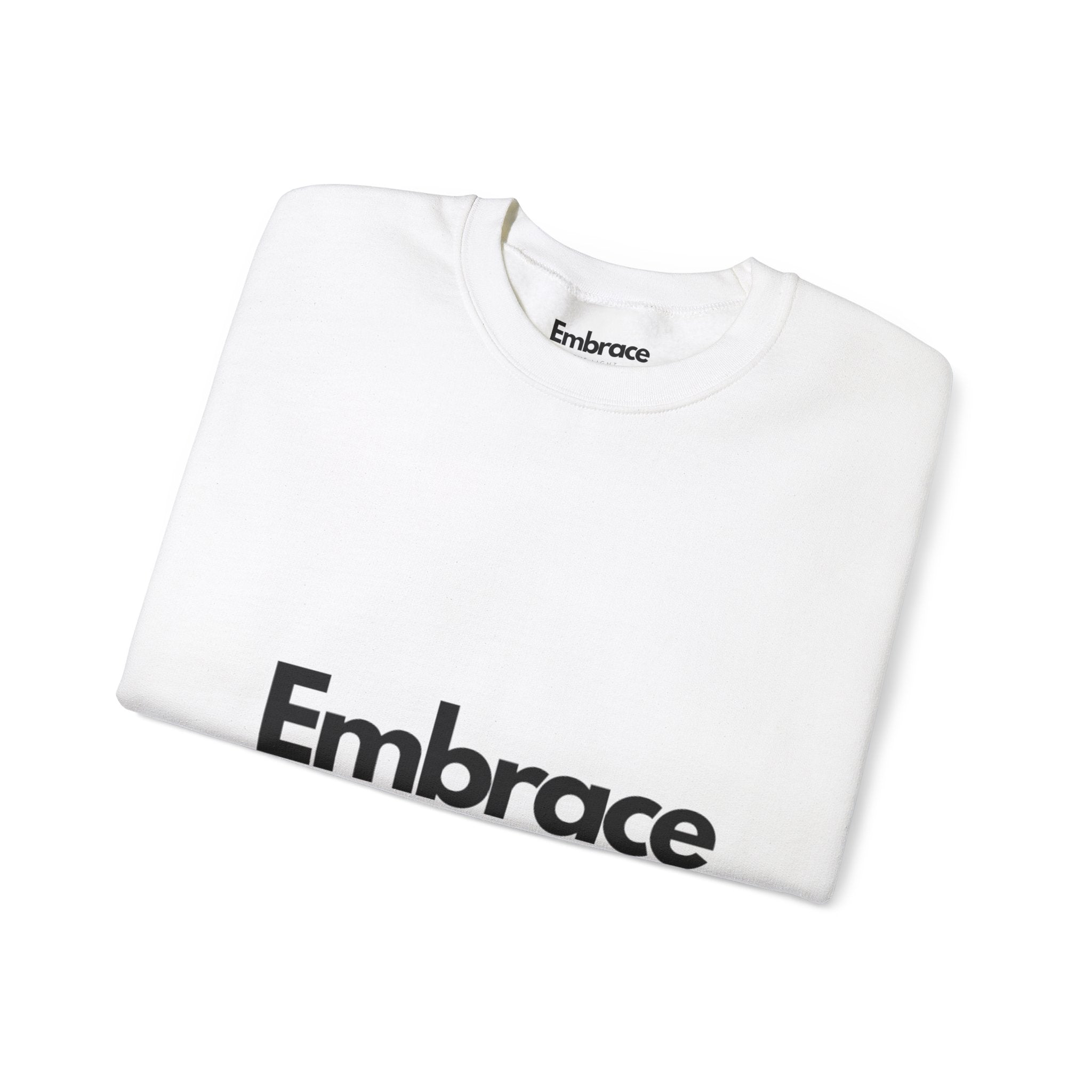 Embrace the Light Unisex Crewneck Sweatshirt - Inspirational Fashion for Comfort and Motivation