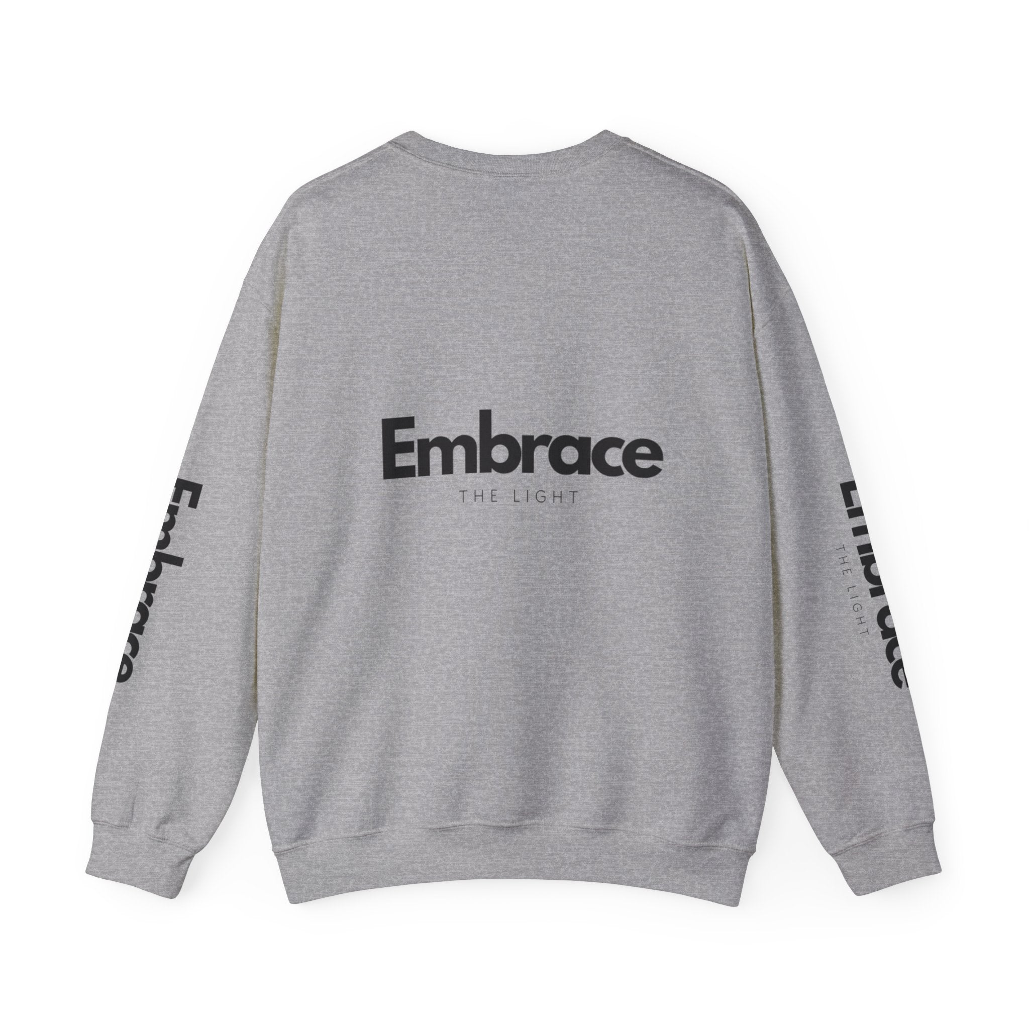 Embrace the Light Unisex Crewneck Sweatshirt - Inspirational Fashion for Comfort and Motivation