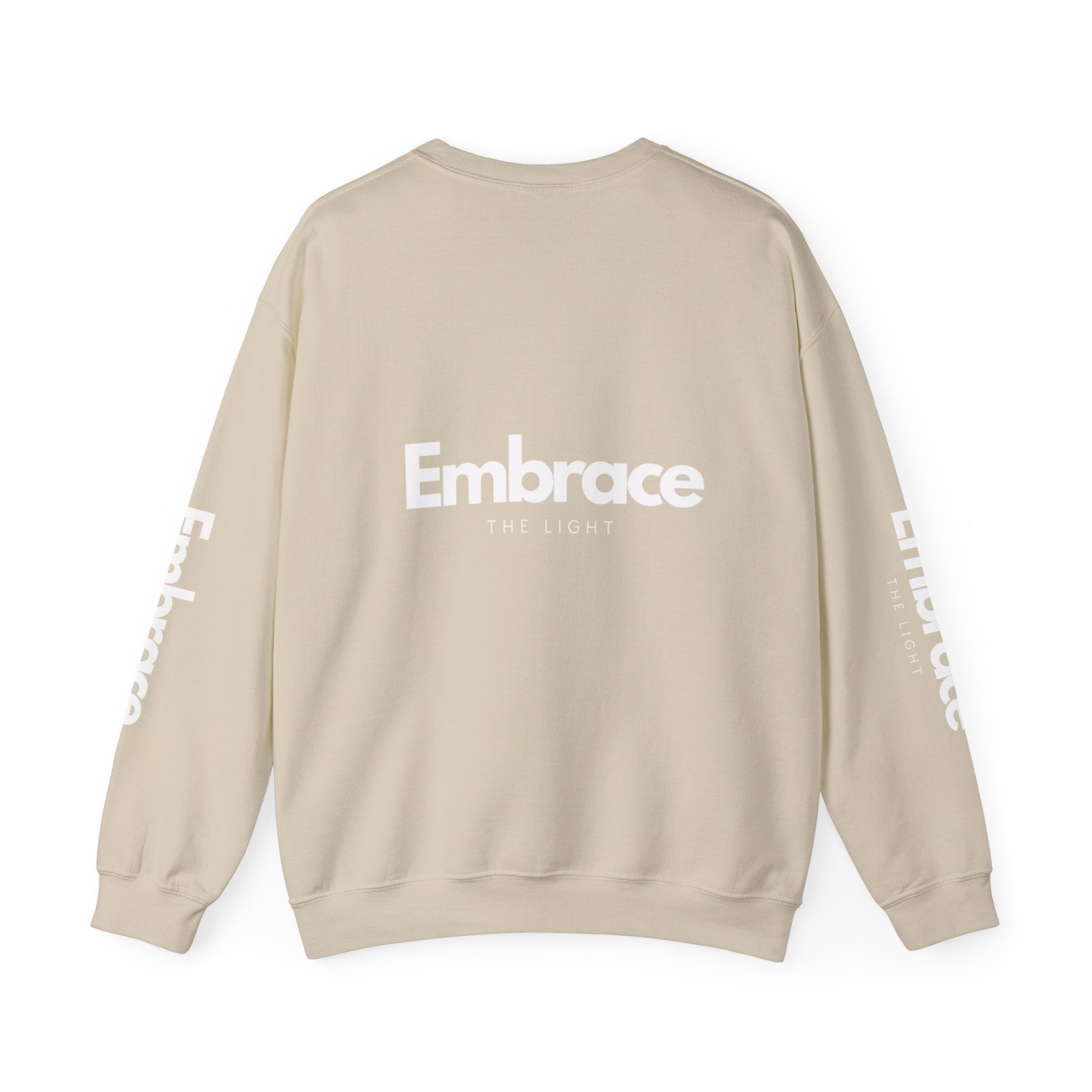 Embrace the Light Unisex Crewneck Sweatshirt - Inspirational Fashion for Comfort and Motivation